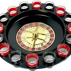 A shot glass Roulette drinking game set!